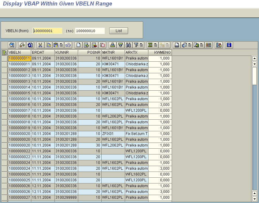 Sample Alv Grid Program Sap