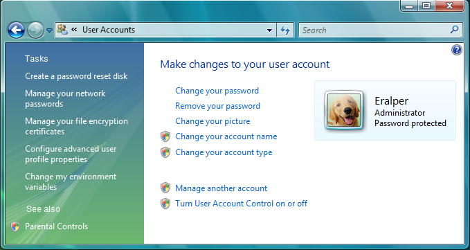 Vista User Account Control Turn Off
