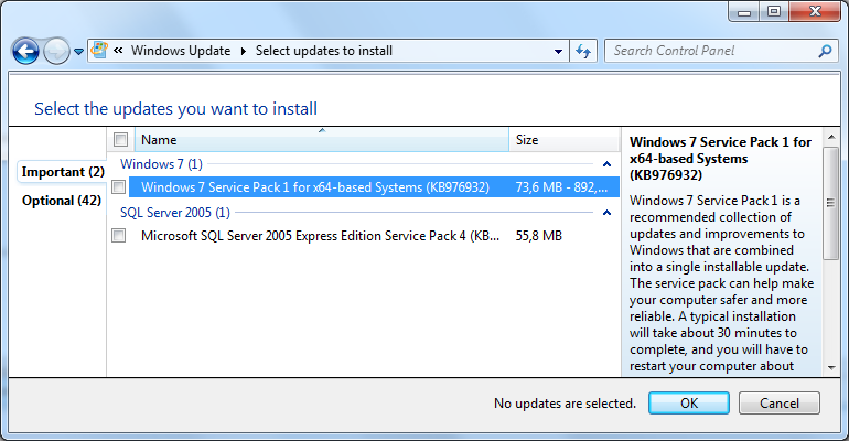 Windows Service Pack 1 Vista Not Installing