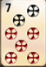Mahjong Titans ball tiles with numbers seven