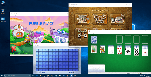 Download Purble Place and Windows 7 games and Play on Windows 10