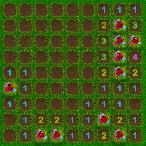 Windows 8 games Minesweeper game flower garden theme