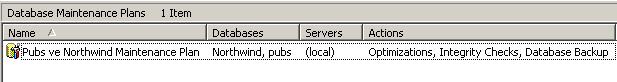 Database Maintenance Plans