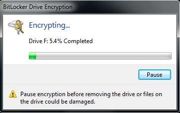 Windows 7 Encrypting by BitLocker