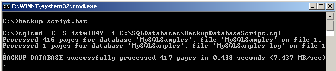t-sql sqlcmd command for running sql scripts using command prompt