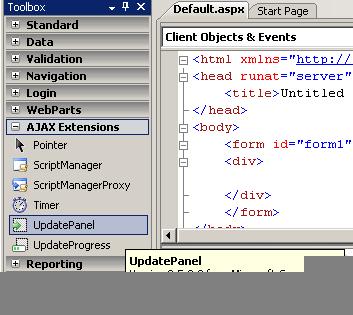 Ajax Extensions from .Net Framework 3.5