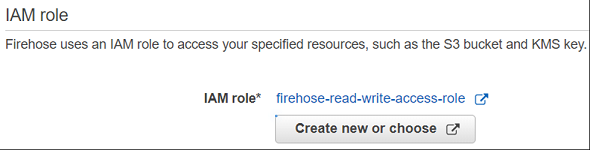 IAM role assigned to Amazon Kinesis Firehose delivery stream