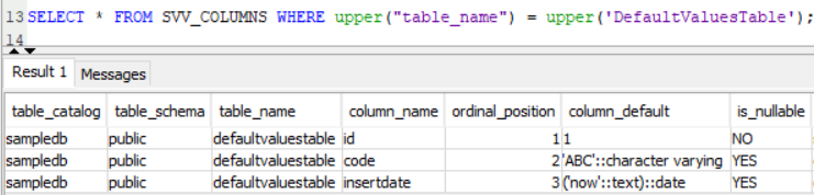 redshift alter table column size