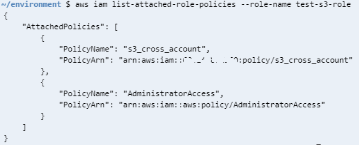 AWS CLI command to attach policy to IAM role