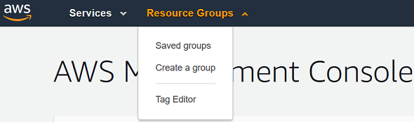 AWS Resource Groups Tag Editor tool