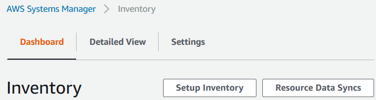 AWS System Manager > Inventory > Setup Inventory