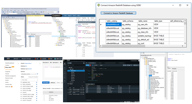 connect to Amazon Redshift database