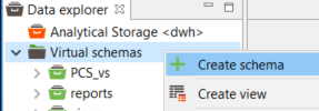 create virtual schema