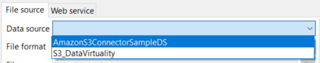 Amazon S3 data sources in Data Virtuality server