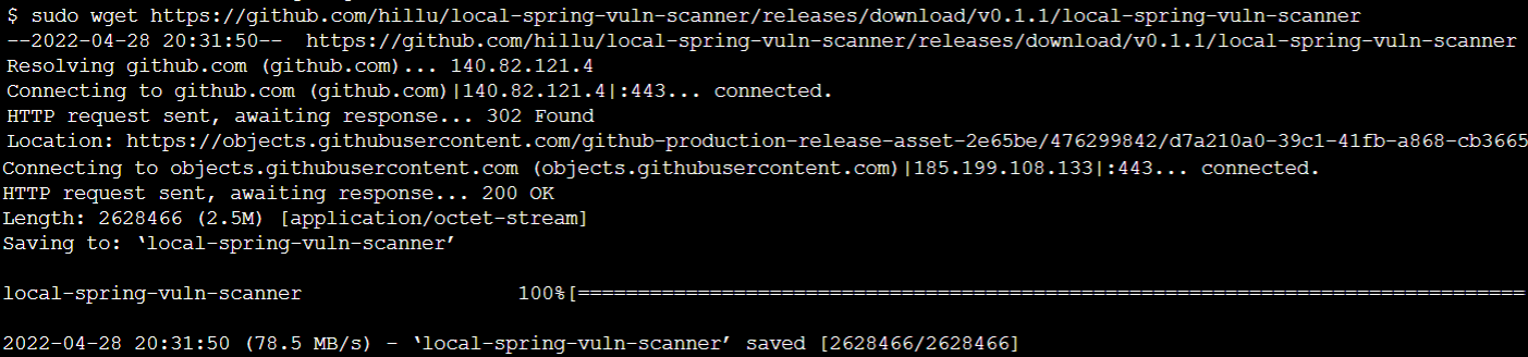 download vulnerability scanner with wget