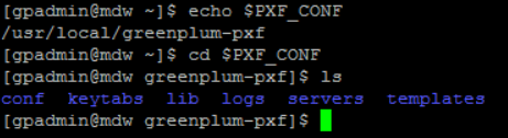 PXF user configuration directory