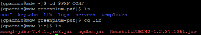 jdbc driver files in lib folder