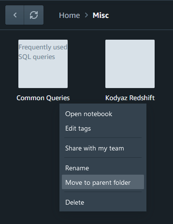 SQL Notebook tasks