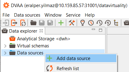 add FTP data source to Data Virtuality