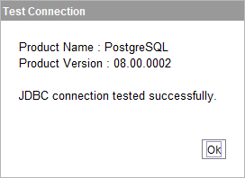 test JDBC connection