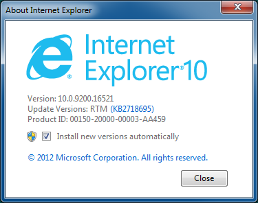 free download Internet Explorer 10 for Windows 7 (IE10 for Win7)