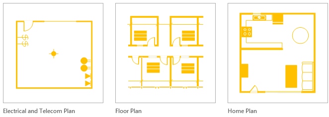 MS Visio 2013 floor and home plan templates