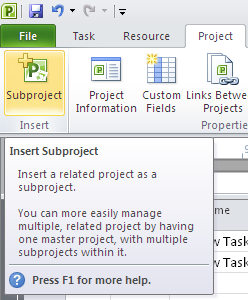 insert-subproject-in-microsoft-project-2010