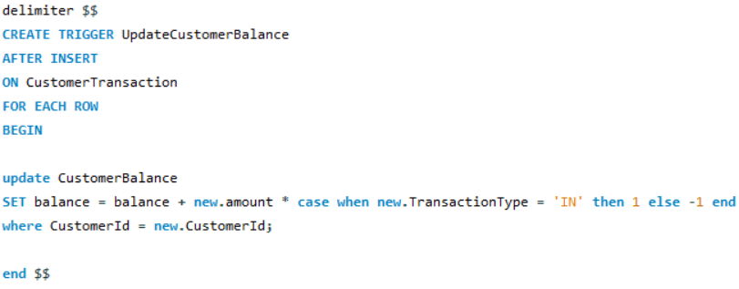 MySQL Trigger After Insert On Database Table Sample SQL Code