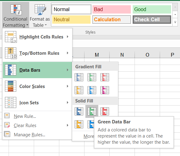 Cùng khám phá tính năng Data Bars trong Excel và biến các bảng tính của bạn trở nên sinh động hơn, trực quan hơn và dễ hiểu hơn. Với Data Bars, bạn có thể tự động tạo ra các biểu đồ sắc màu đẹp mắt và hiển thị dữ liệu một cách rõ ràng.