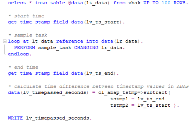 ABAP code for timestamp calculations