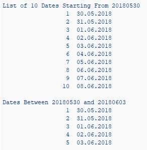 CDS dates table functions in sample ABAP program