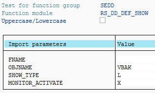 display DDIC object on SE11 tcode screen using function module in ABAP