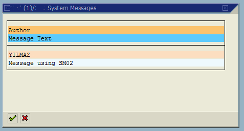 display message at user logon on SAP system