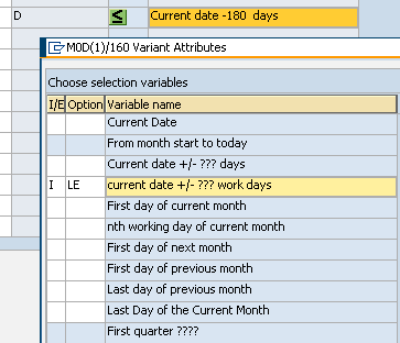 dynamic variant date calculation configuration