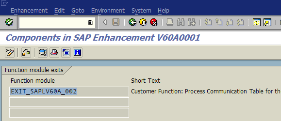 SAP Enhancements transaction SMOD