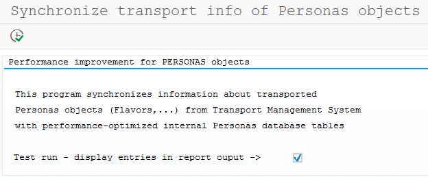 improve performance for SAP Screen Personas objects