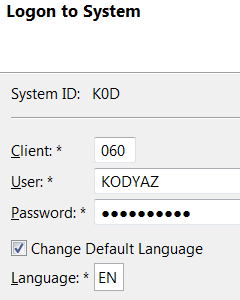 logon to SAP system from Eclipse IDE