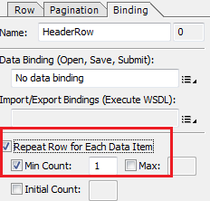 missing table header row on Adobe Form output pages