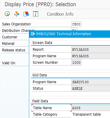 SAP pricing condition tables with ABAP code