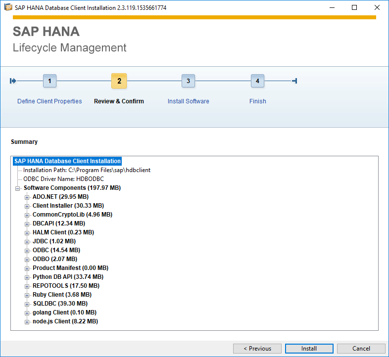 SAP HANA Lifecycle Management as setup wizard