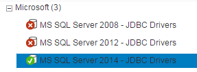 installed JDBC drivers on Lumira to connect SQL Server version
