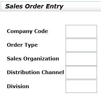 SAP Screen Personas sales order entry screen