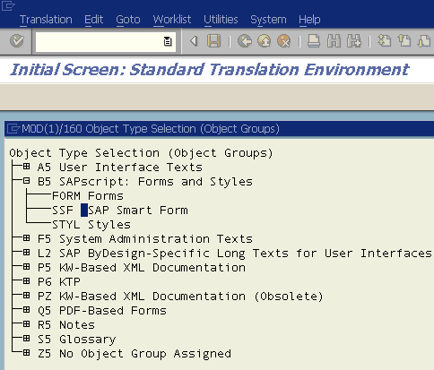 translate SAP Smartform using SE63 transaction