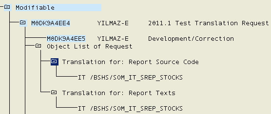 SAP text translations in workbench request