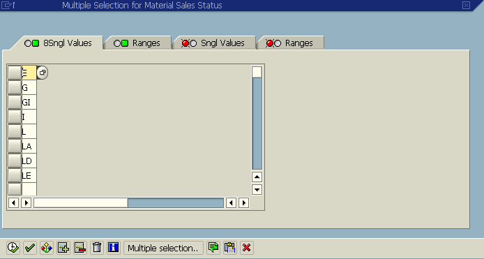 selection-screen-with-default-single-values-for-parameter