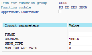 ABAP Data Dictionary object details