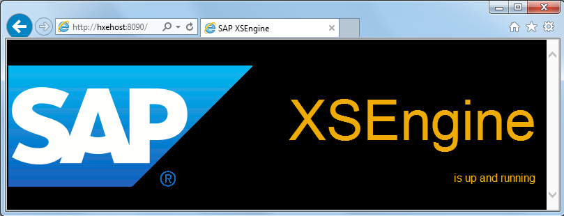 Test SAP HANA Express Edition XSEngine