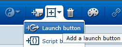 add launch button on SAP Screen Personas flavor