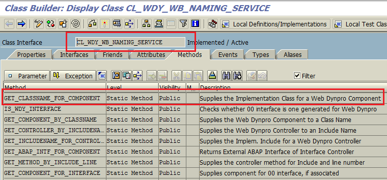 SAP Web Dynpro naming class for ABAP programmer