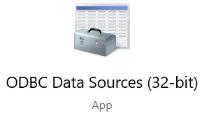 ODBC Data Sources Administrator application